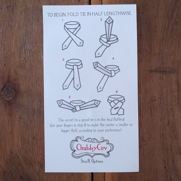 New Chubby Cov Stock Tie - Picture 4 of 4